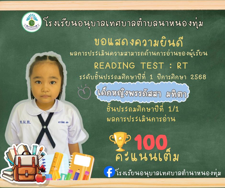 ผลการประเมินความสามารถด้านการของผู้เรียน
